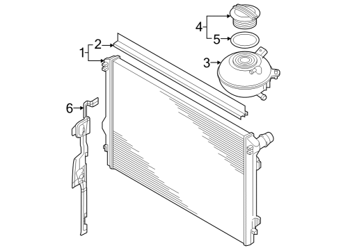 2025 Audi RS3 Radiator & Components Diagram 2