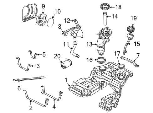 1998 Audi A8 Fuel Supply Diagram