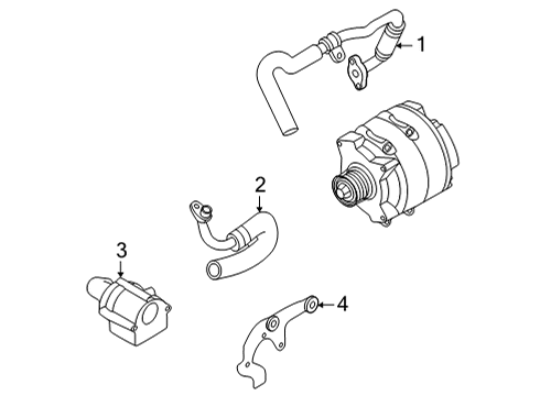 2020 Audi RS Q8 Hoses, Lines & Pipes Diagram 2