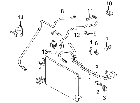 2004 Audi A6 Hoses & Lines Diagram