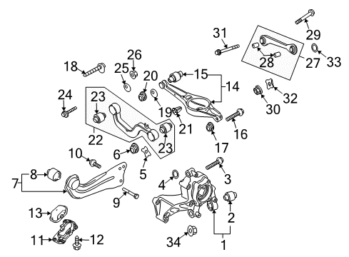 2018 Audi Q3 Rear Suspension Components Diagram