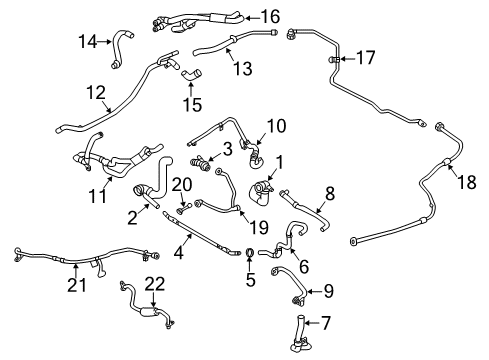 2018 Audi S4 Hoses, Lines & Pipes Diagram