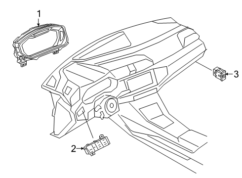 2019 Audi Q3 Headlamp Switch Diagram for 4K1-941-501-F