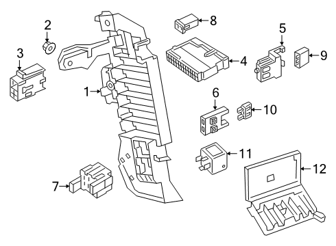 2019 Audi A8 Quattro Fuse Box Diagram for 4M0-941-828-J