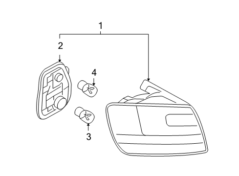 2009 Audi A6 Quattro Tail Lamps Diagram