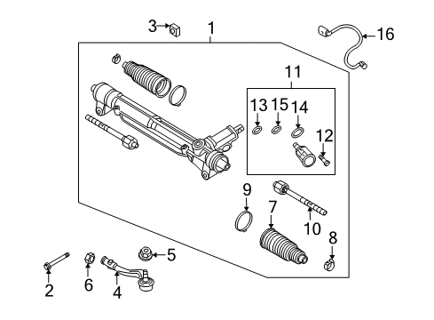 2011 Audi A5 Quattro Steering Gear & Linkage - Steering Diagram 2