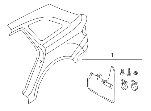 2009 Audi A4 Quattro Exterior Trim - Quarter Panel Diagram