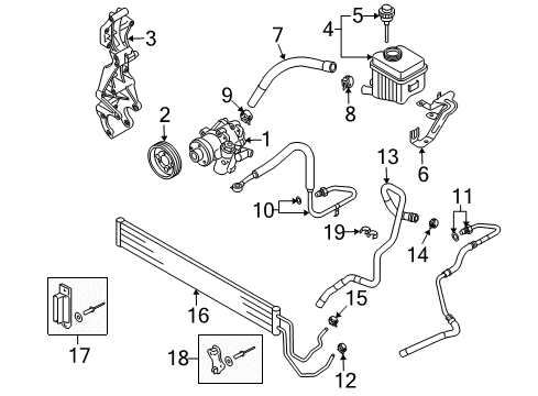2007 Audi Q7 P/S Pump & Hoses Diagram 2