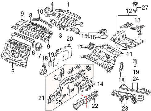 1996 Audi A4 Quattro Rear Body Diagram