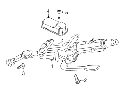 2020 Audi TTS Quattro Steering Column Assembly Diagram