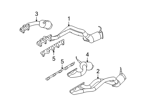 2009 Audi S6 Exhaust Manifold