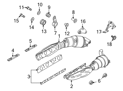 2010 Audi R8 Exhaust Manifold