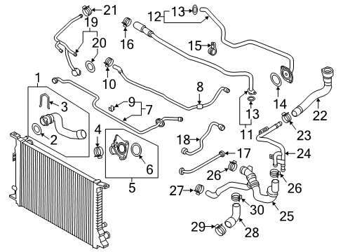 2016 Audi S7 Hoses, Lines & Pipes Diagram 4