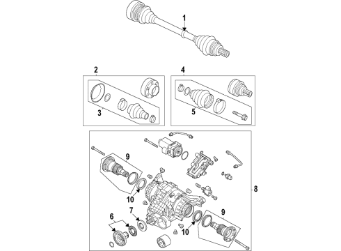 2023 Audi S7 Sportback Rear Propeller Shaft Diagram