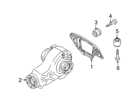 2010 Audi A4 Axle & Differential - Rear Diagram