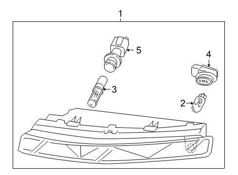 2008 Audi Q7 Park & Signal Lamps Diagram