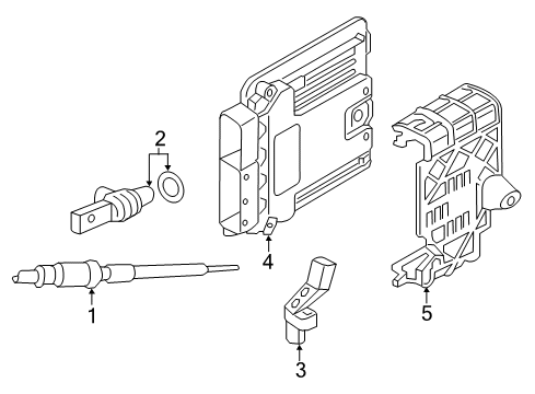 2015 Audi A3 Camshaft Position Sensor Diagram for 05E-907-601-D