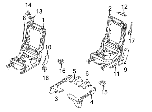 2008 Audi Q7 Second Row Seats Diagram 2