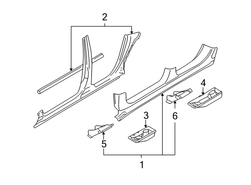 2010 Audi A6 Quattro Rocker Panel