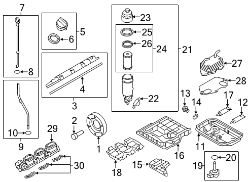 2015 Audi SQ5 Engine Parts Diagram