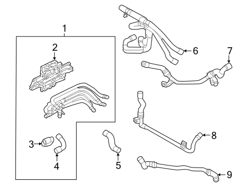 2025 Audi Q4 e-tron Hoses, Lines & Pipes Diagram 4
