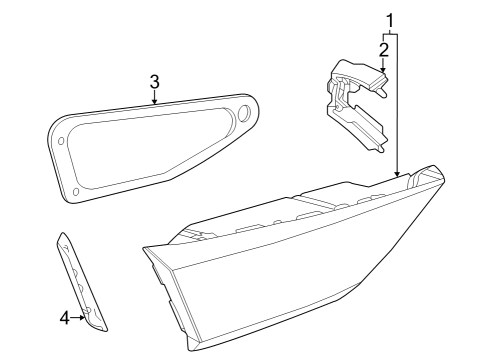 2024 Audi A3 Quattro Backup Lamps