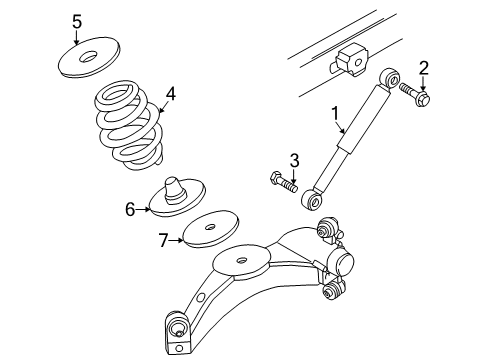 2001 Audi TT Shocks & Components Diagram