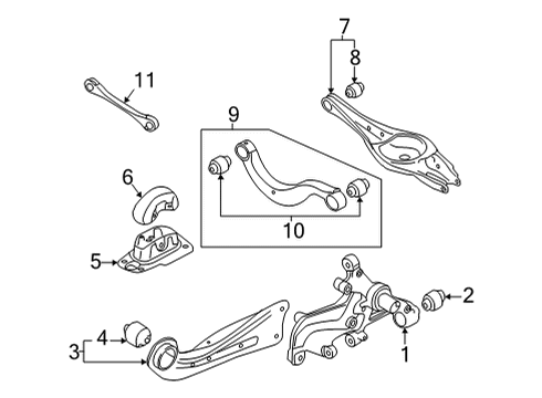 2024 Audi A3 Quattro Lower Control Arm - Rear