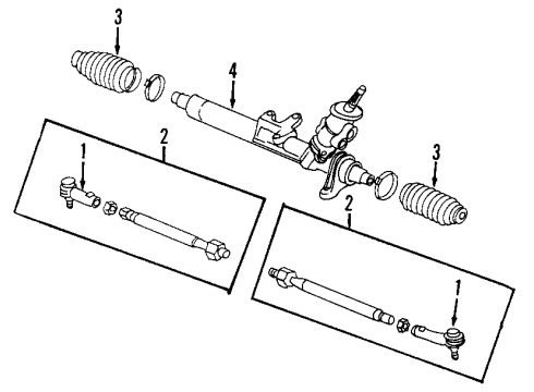 2000 Audi TT Quattro Steering Gear & Linkage - Steering Diagram 2