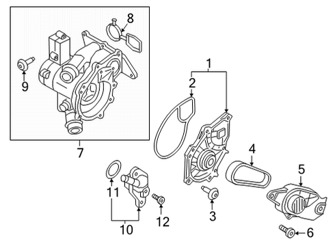 2025 Audi A4 Quattro Water Pump