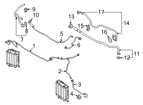 2018 Audi RS7 Hoses, Lines & Pipes Diagram 6