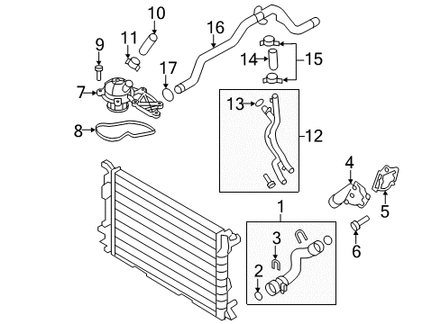 2010 Audi Q5 Hoses, Lines & Pipes Diagram