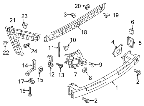 2018 Audi S6 Bumper & Components - Rear Diagram