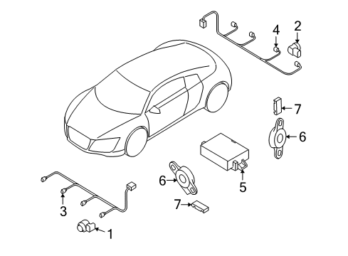 2008 Audi R8 Electrical Components Diagram 4