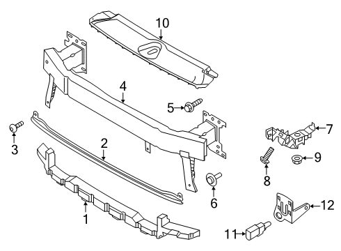 2019 Audi Q3 Bumper & Components - Front Diagram 5