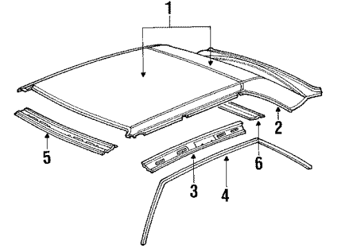1990 Audi 200 Roof & Back Glass