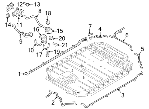 2024 Audi SQ8 e-tron Sportback Hoses, Lines & Pipes Diagram 4