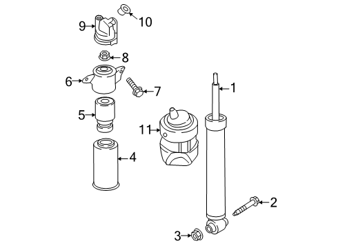 2025 Audi Q7 Shocks & Components Diagram 3