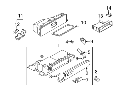 2009 Audi A4 Glove Box Diagram