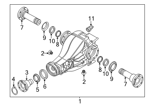 2015 Audi A7 Quattro Axle & Differential - Rear