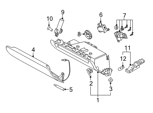 2011 Audi Q7 Glove Box Diagram
