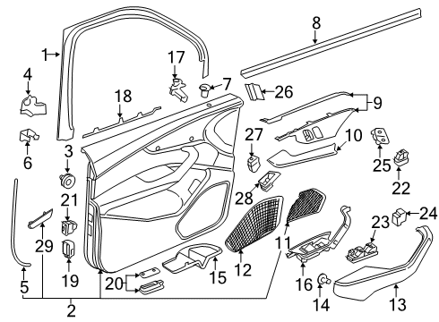 2017 Audi A4 Fuel Door Diagram