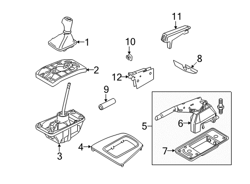 2008 Audi A4 Console Diagram 6