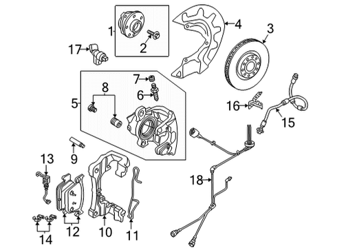 2023 Audi A3 Brake Lining Diagram for 5WA-698-151-AJ