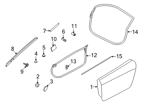 2011 Audi R8 Door & Components Diagram 2