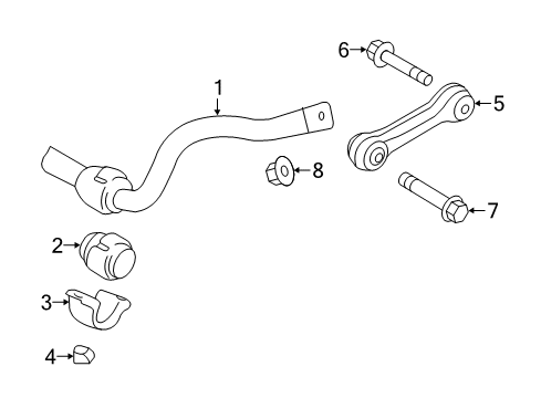2016 Audi RS7 Stabilizer Bar & Components Diagram 2