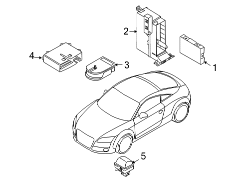 2011 Audi TT Quattro Alarm System Diagram