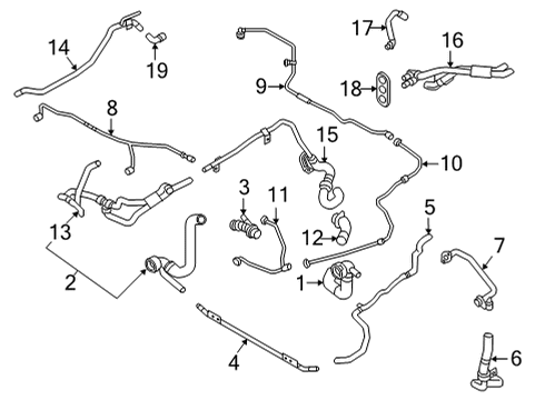 2025 Audi S5 Sportback Hoses, Lines & Pipes Diagram