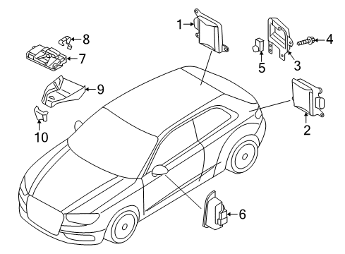 2019 Audi S3 Lane Departure Warning Diagram