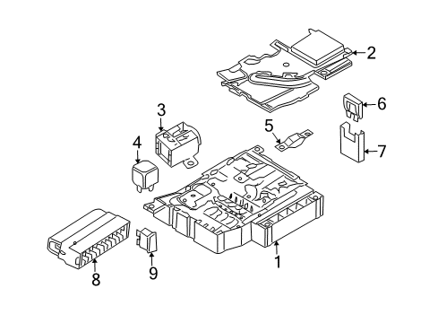 2008 Audi Q7 Anti-Theft Components Diagram